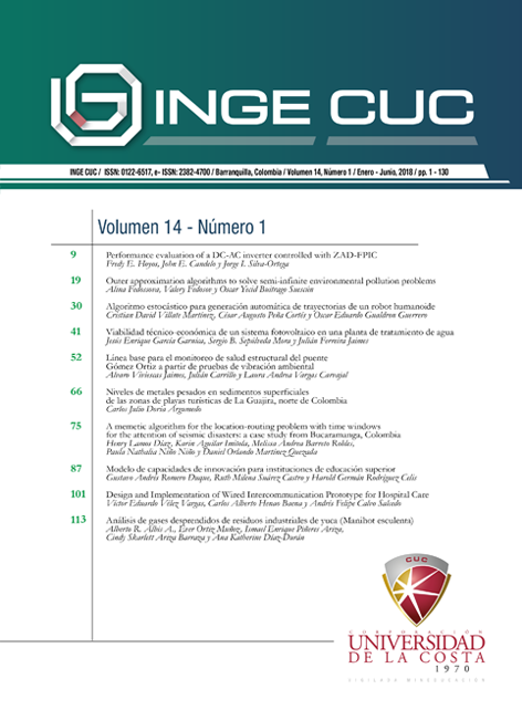 INGE CUC Vol. 14 no. 1